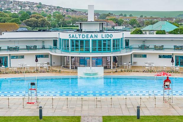 Le Saltdean Lido restauré par Historic England en 2017