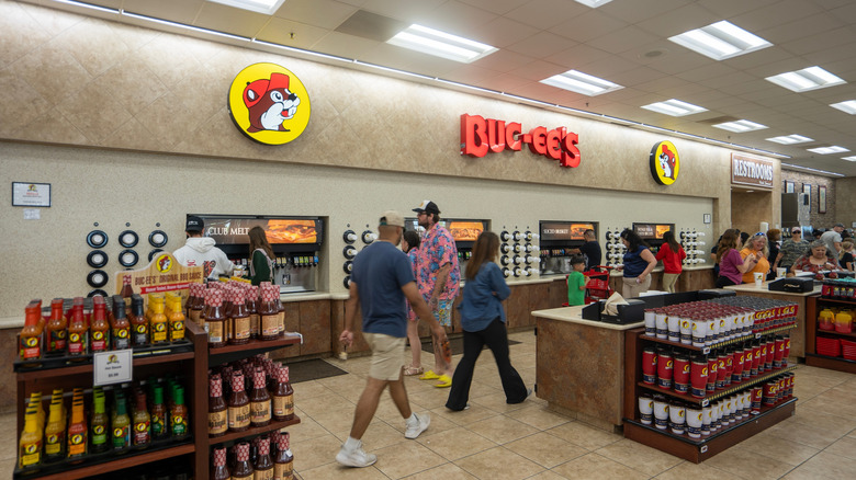 Mur de sodas Buc-ee's