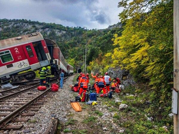 Un conducteur de train arrêté en Slovaquie après un accident avec 69 blessés