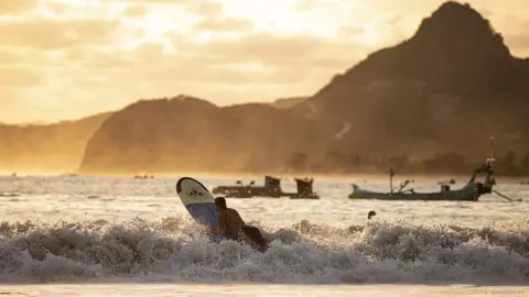 Plage de Lombok, Indonésie