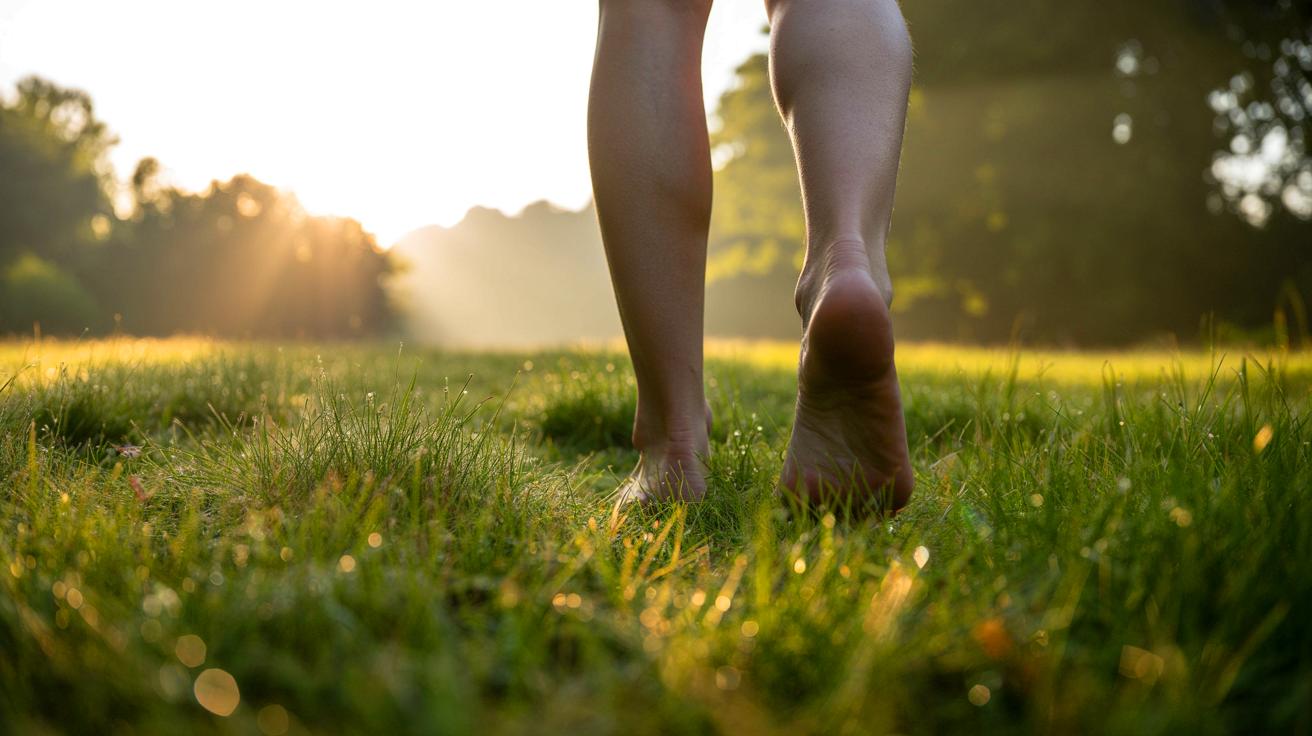 Découvrez les étonnants bienfaits de marcher pieds nus sur l’herbe !