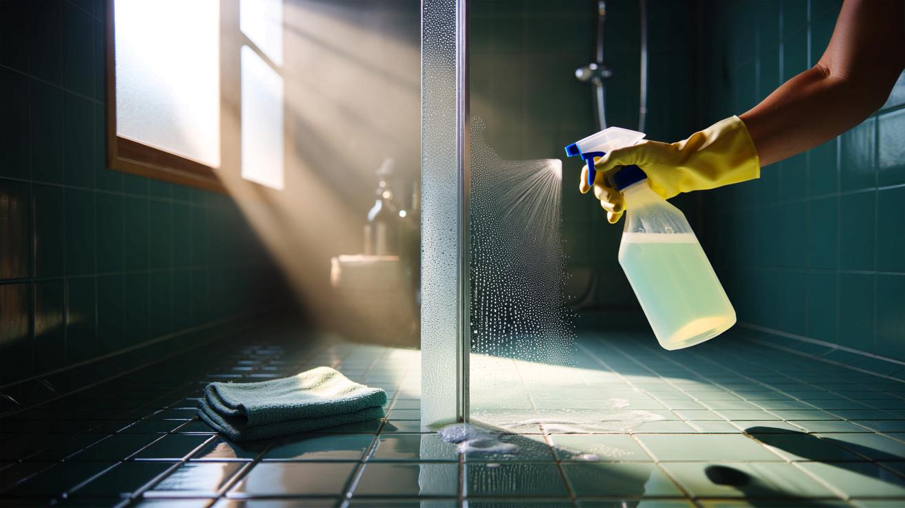 Dites adieu aux dépôts de savon dans votre douche grâce à cette astuce révolutionnaire !