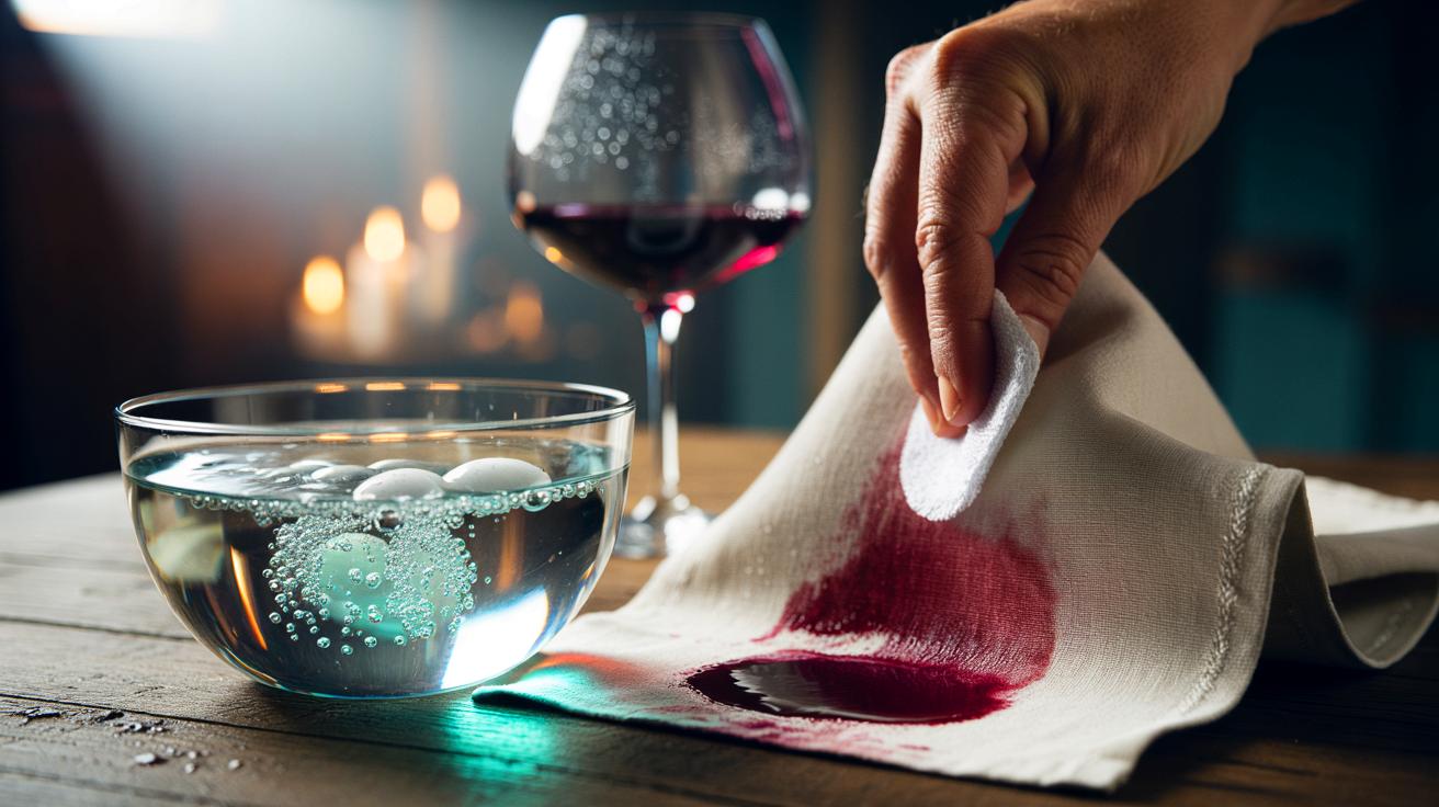 Dites adieu aux taches de vin sur vos nappes avec cette astuce surprenante !