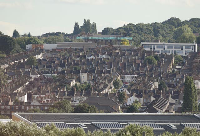 Vue de maisons dans le sud-est de Londres