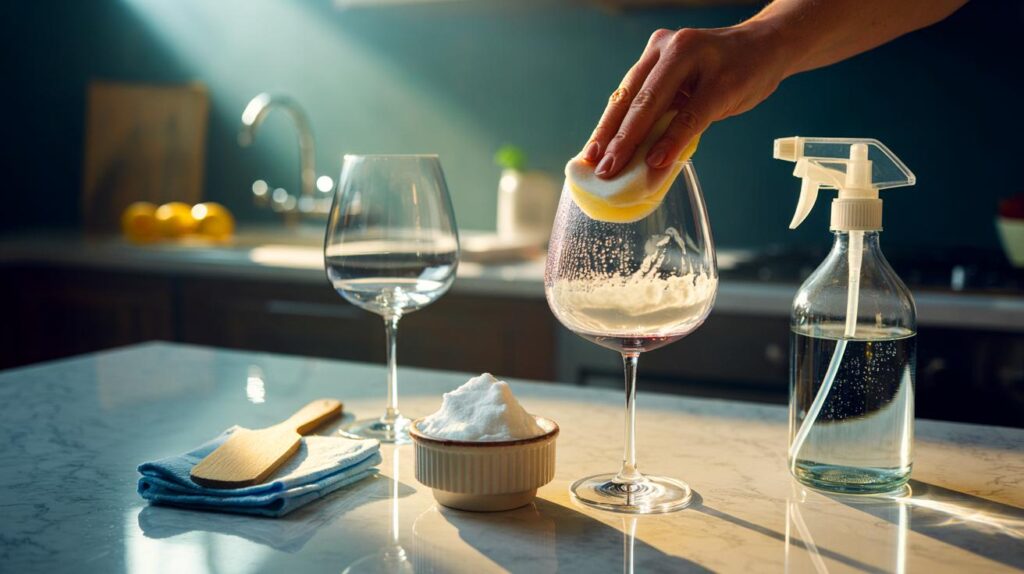 « Révélez l’éclat de vos verres ternis grâce à cette astuce sans vinaigre ni citron ! »