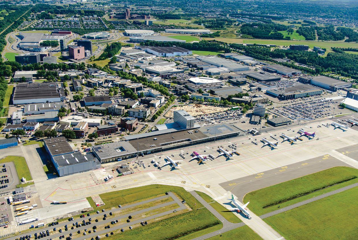 Vue de l'aéroport d'Eindhoven