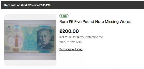 Billet King Charles III