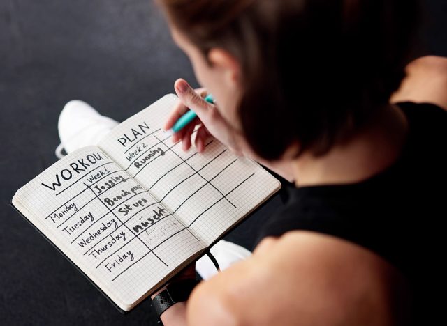 Plan d'entraînement et horaires quotidiens