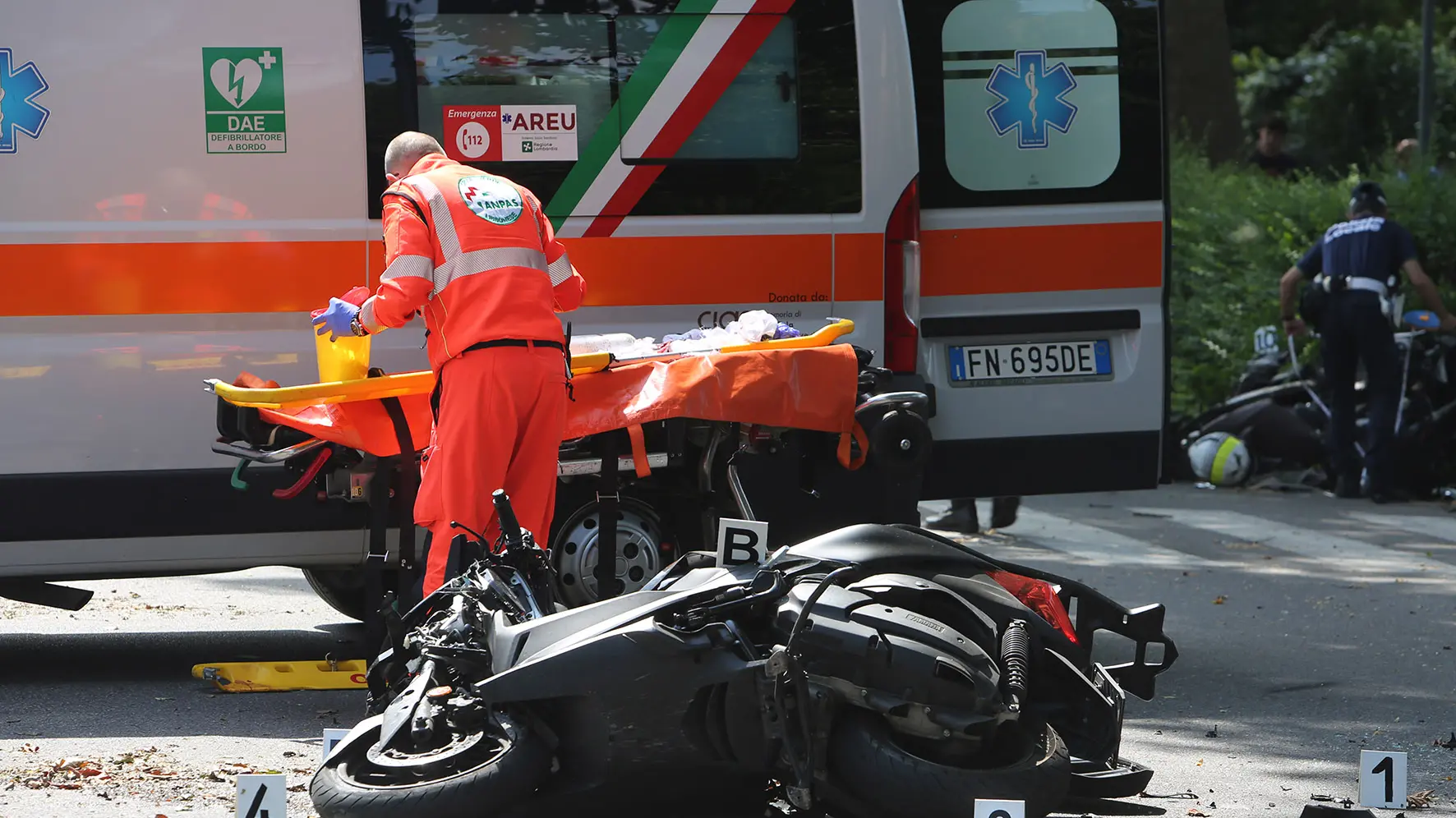Scène de l'accident