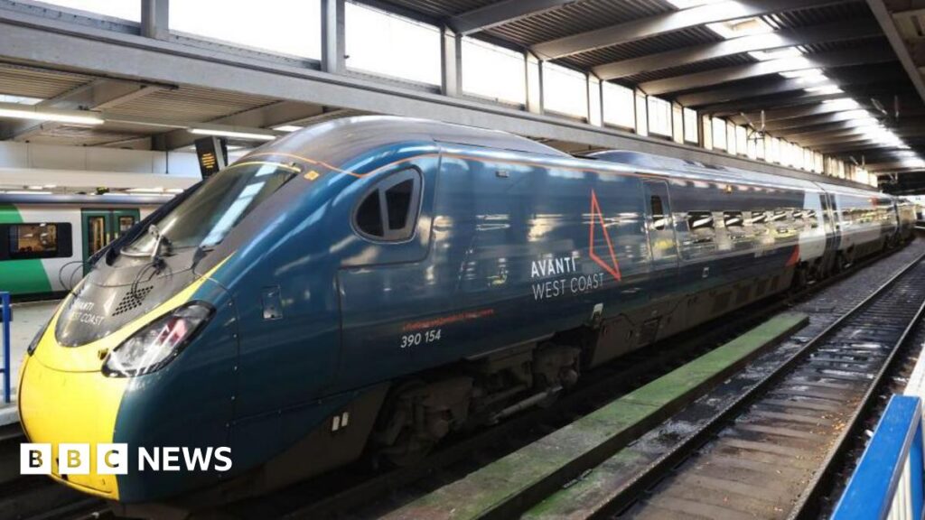 Train vide entre Manchester et Londres avec Avanti West Coast