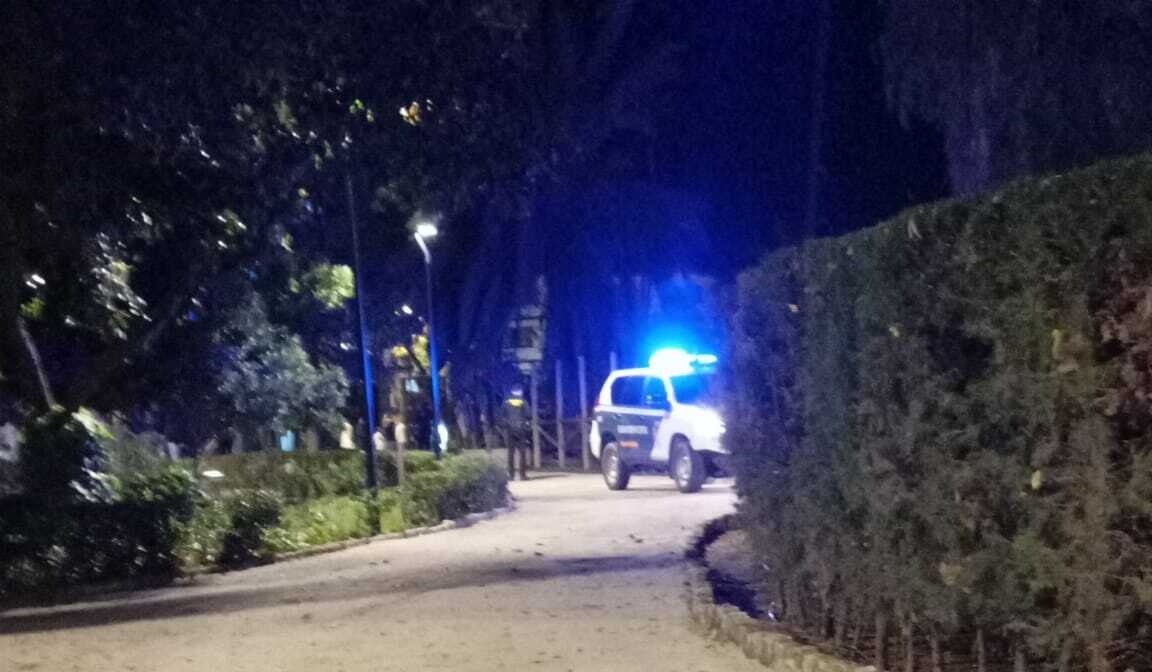 Intervention de la Guardia Civil sur les lieux de l'incident