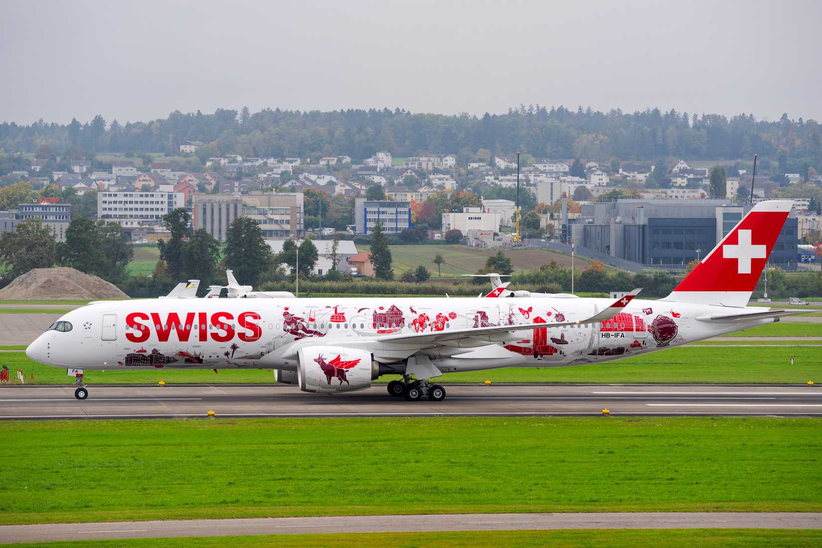 Un Airbus A350 de SWISS International Air Lines