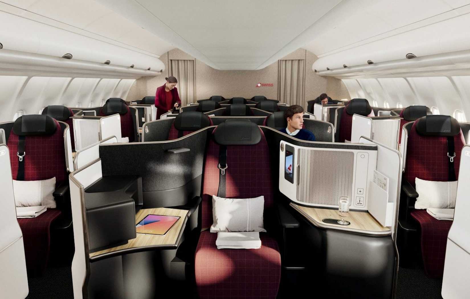 Cabine de Classe Affaires de SWISS International Air Lines