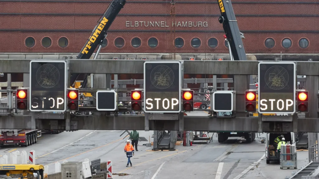 A7 et Elbtunnel à Hambourg fermés jusqu'à lundi matin
