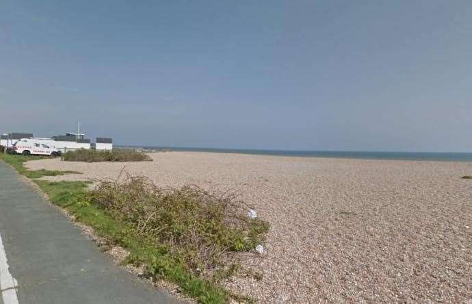 Emplacement proposé pour la nouvelle salle de sport sur la plage de Walmer. Photo : Smith Group