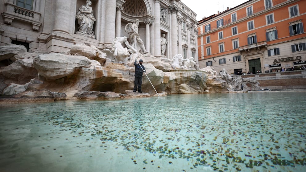 Les pièces dans le Trevi