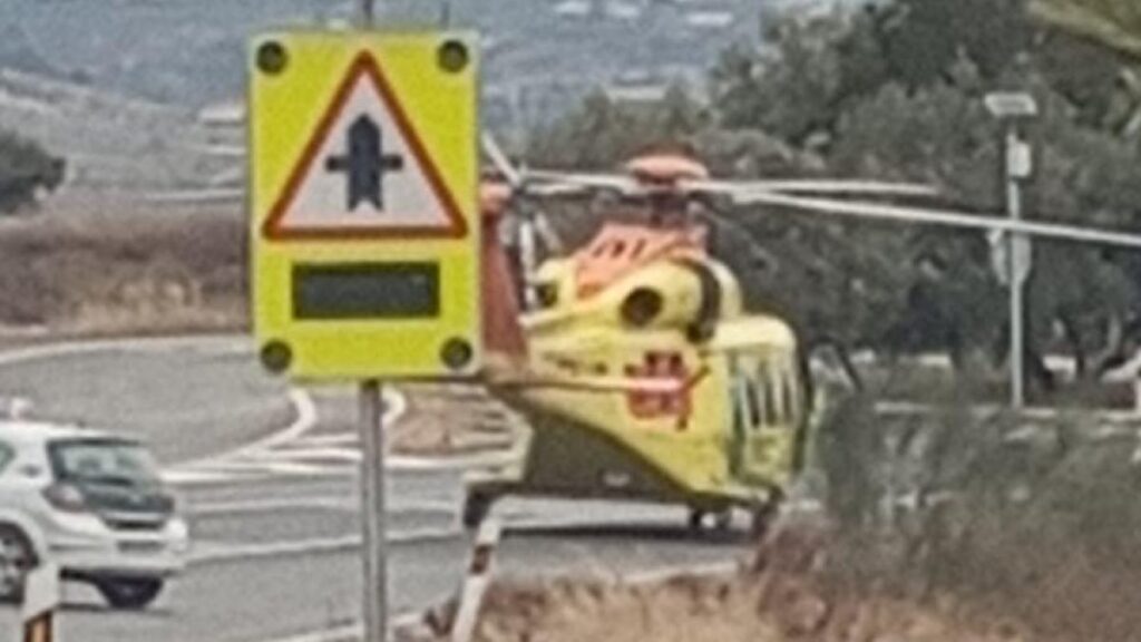 Accident entre Tíjola et Armuña : plusieurs blessés dans la collision d'une fourgonnette et d'une voiture