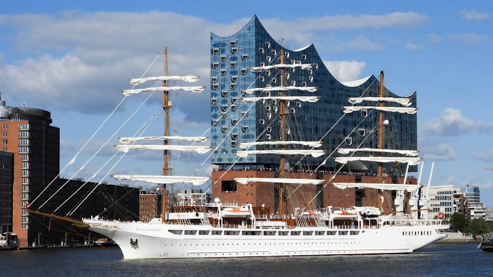 Le « Sea Cloud Spirit » a fait escale à Hambourg en juin 2022