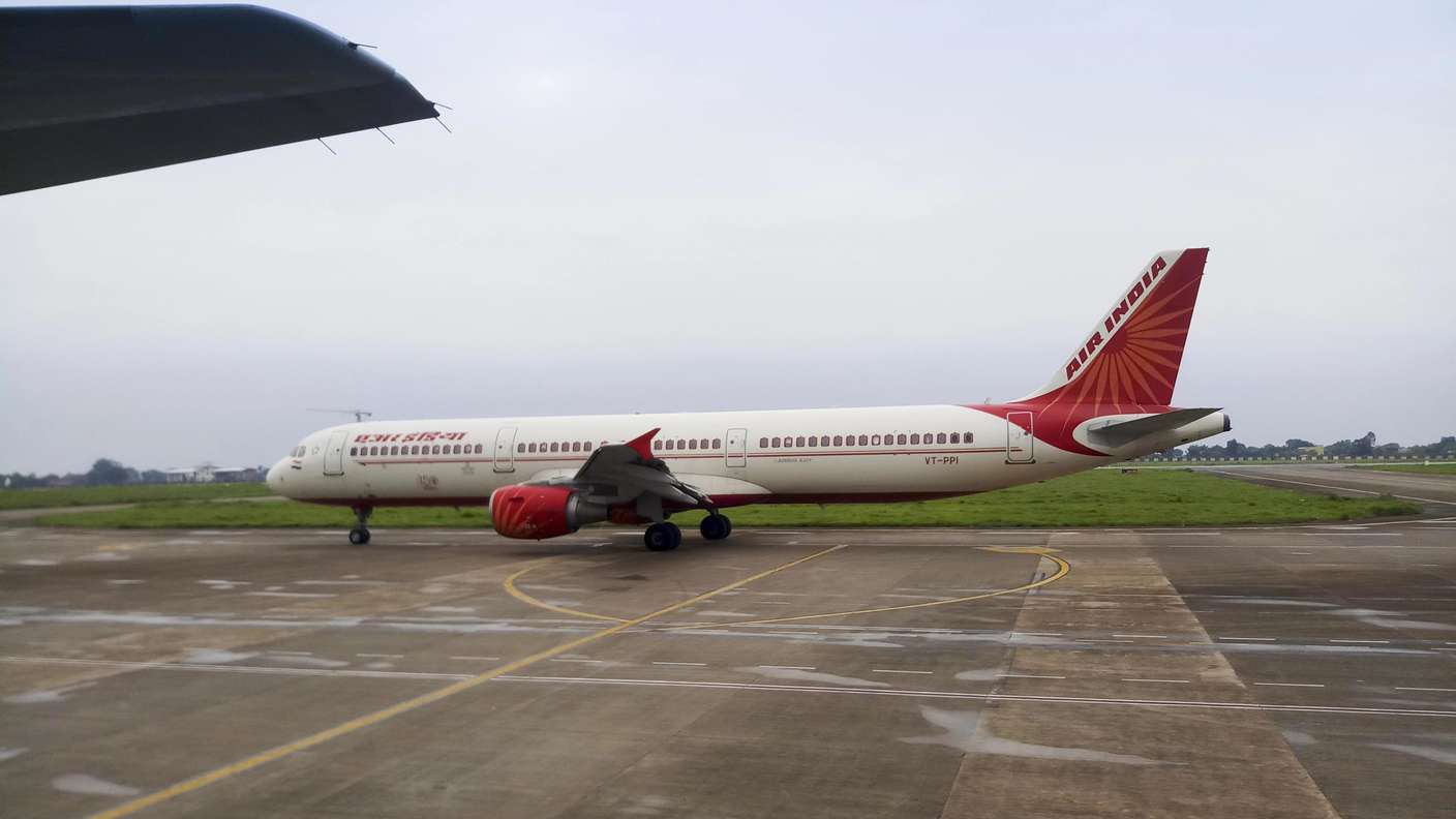 Un avion d'Air India à l'aéroport de Kolkata
