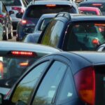 Bouchons sur la route principale vers York !
