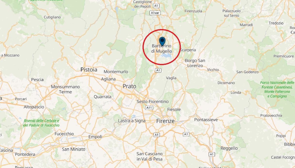 Mappa di Barberino di Mugello