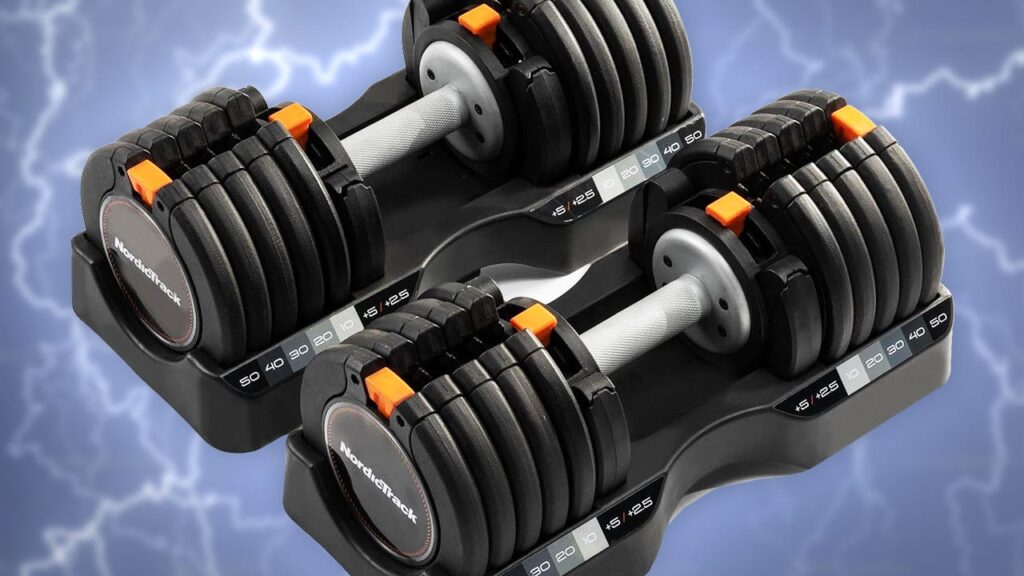 Faites des affaires : Haltères réglables NordicTrack 55 lb à 200 $ de moins que Bowflex !