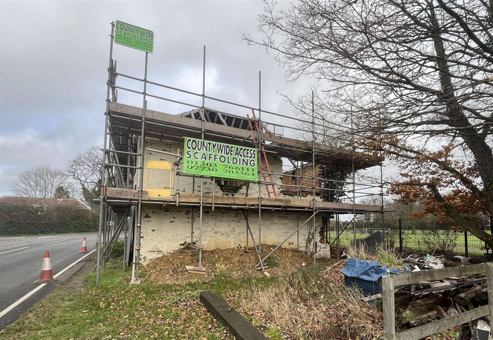Plans de restauration de la grange du XVIIe siècle à Bethersden, entre Tenterden et Ashford