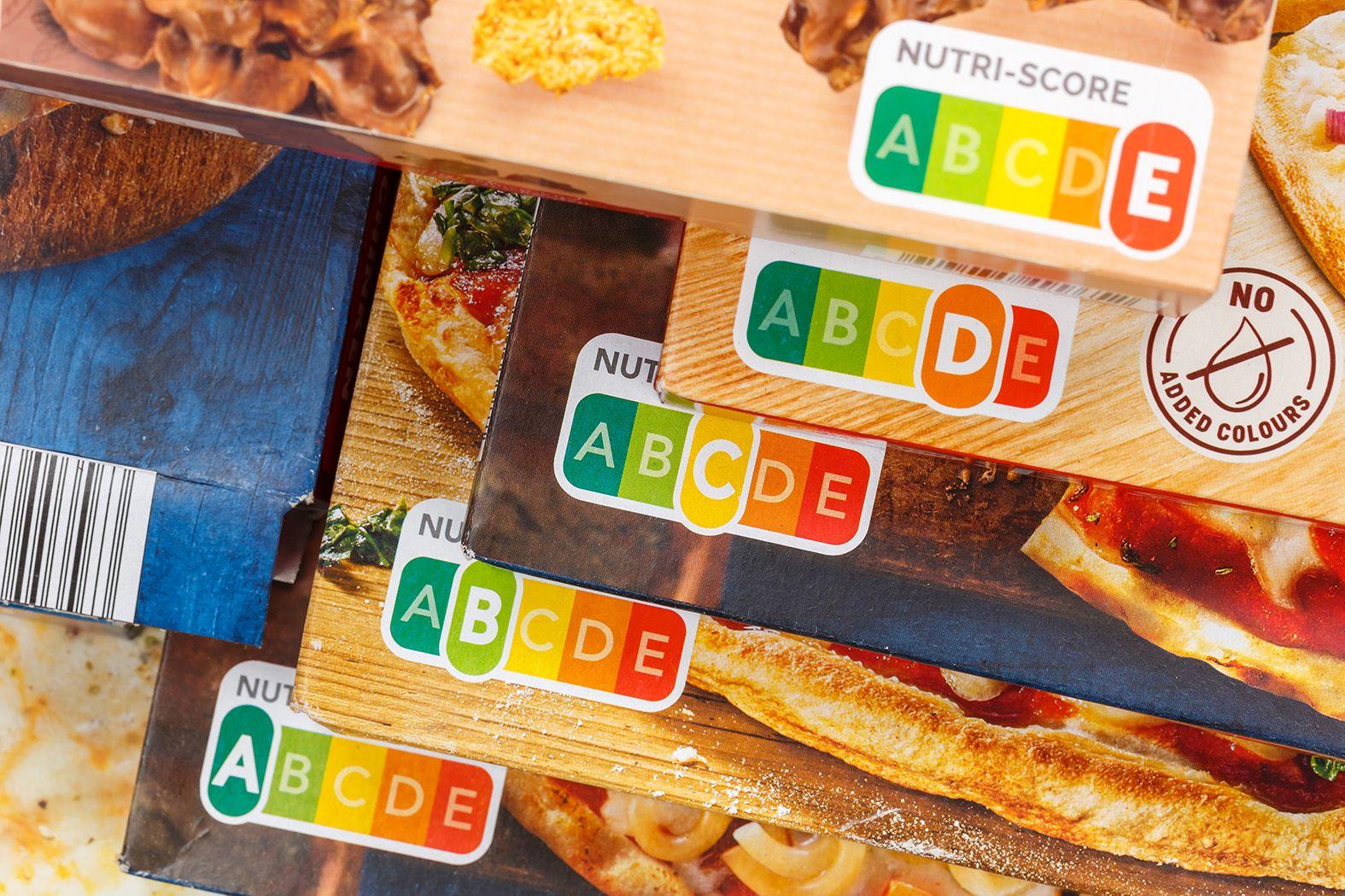 Le système Nutri-Score utilisant des lettres (A-E) pour indiquer la qualité nutritionnelle d'un produit.