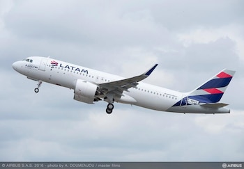 Un avion de Latam Airlines