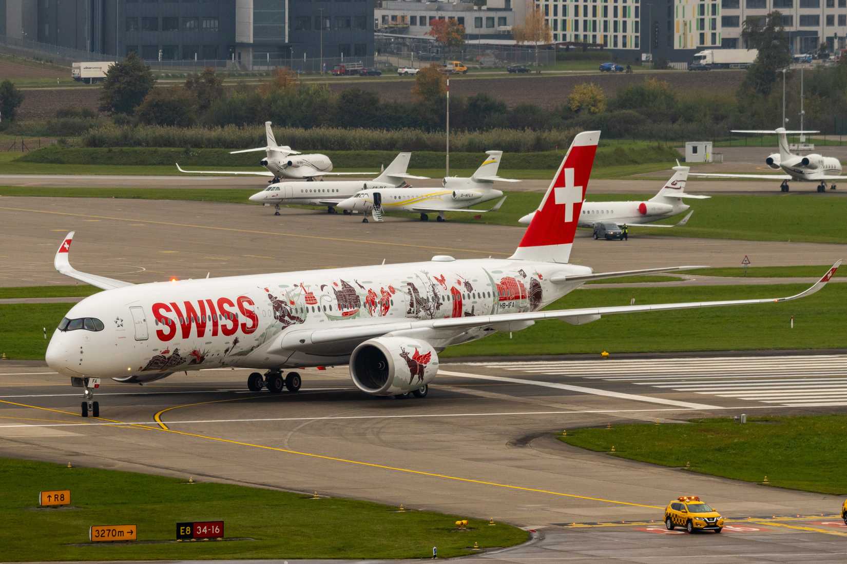 Un Airbus A350 de SWISS International Air Lines