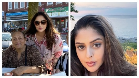 Nagma lors de son anniversaire