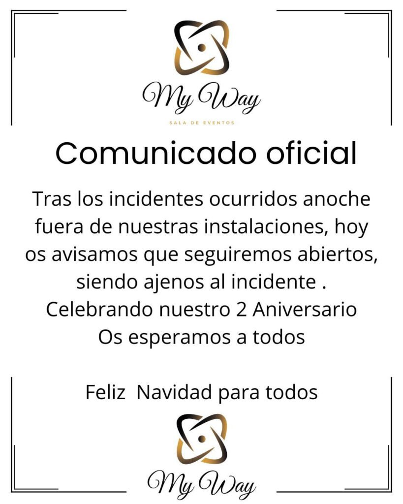 Communication de la salle d'événements My Way à Calatayud
