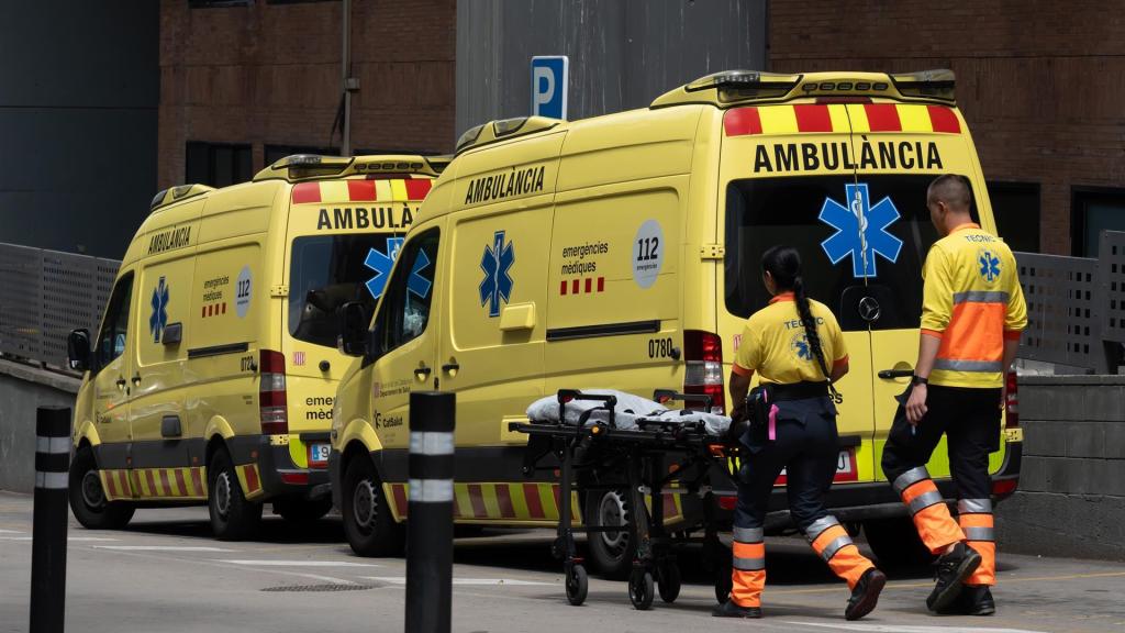 Intervention des secours à Barcelone, en Catalogne