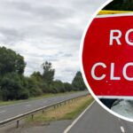 A1 fermé dans le Northumberland, réparations d'urgence de la route au sud