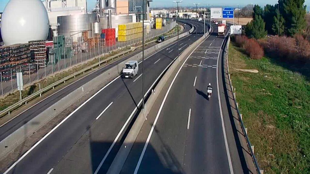 Accidents sur la Z-40 et A-68 à Zaragoza