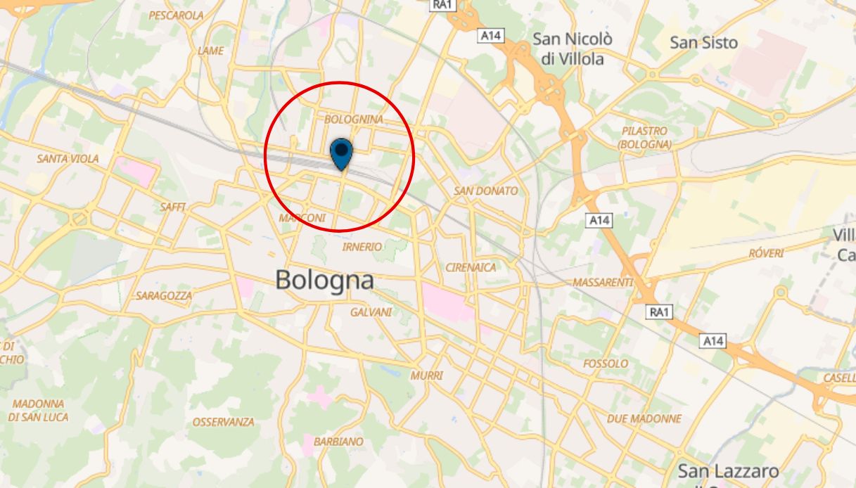 Bologne capotreno via Pietramellara