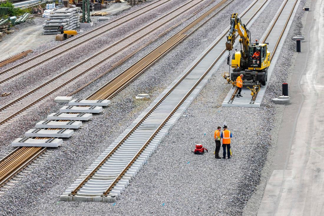 Travaux sur les rails en Allemagne