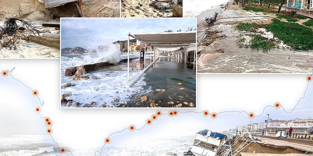 Plages menacées par la montée des eaux