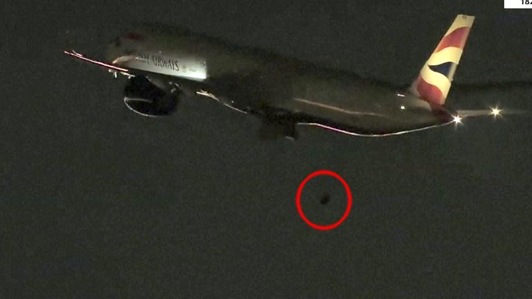 Un avion de British Airways a perdu une roue après son décollage de Las Vegas.