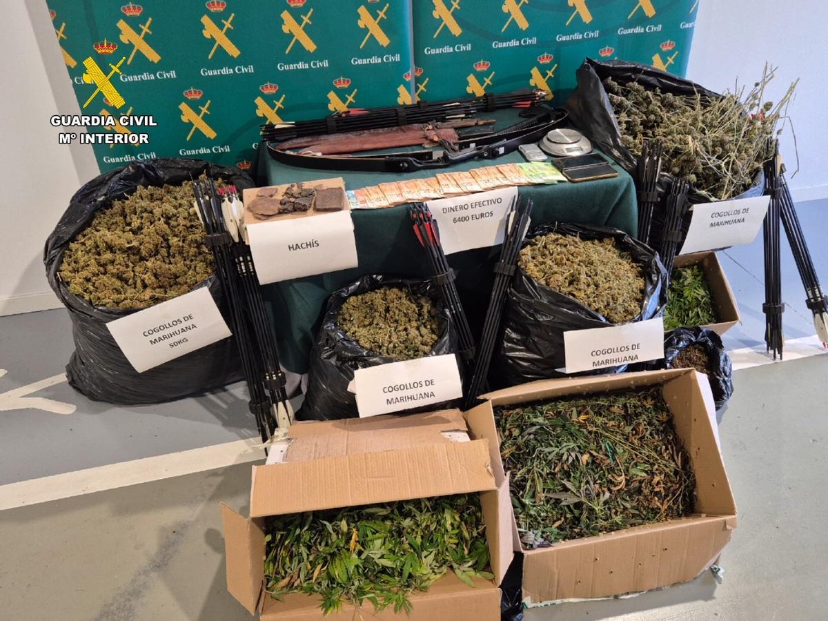 Démantèlement d'une plantation de marijuana et d'un laboratoire de haschisch à Marratxí
