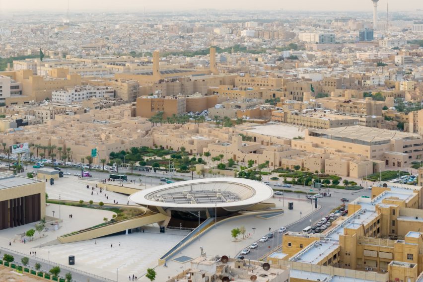 Station de métro Qasr AlHokm à Riyad par Snøhetta