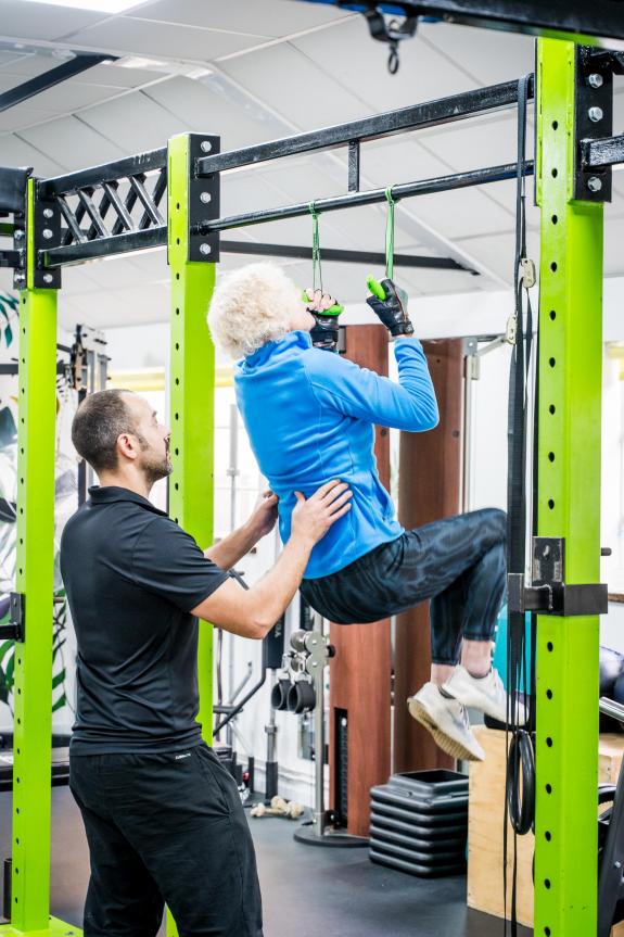 Client d'EMS Fitness
