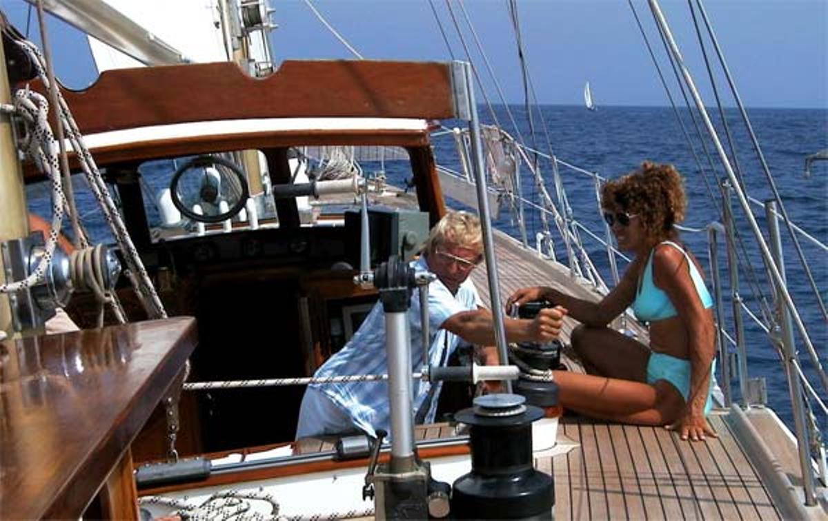 Gerth Möller et Sylvia Schäffer lors d'une sortie en mer.