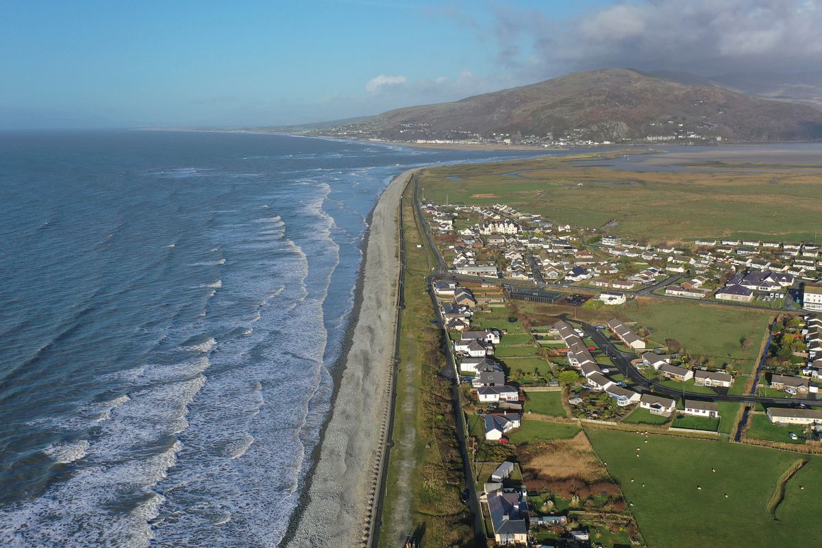 Vue aérienne de Fairbourne