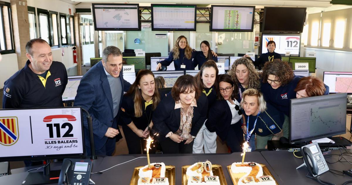 30 ans de service du 112 aux Baléares !