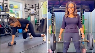 La routine d'entraînement inspirante d'Oprah Winfrey.
