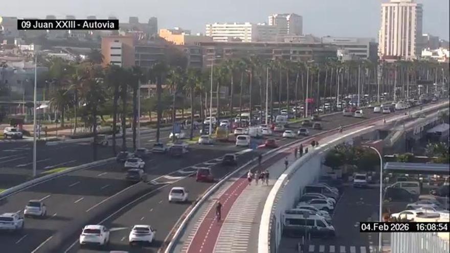 Accident de motos : embouteillages majeurs à Las Palmas de Gran Canaria