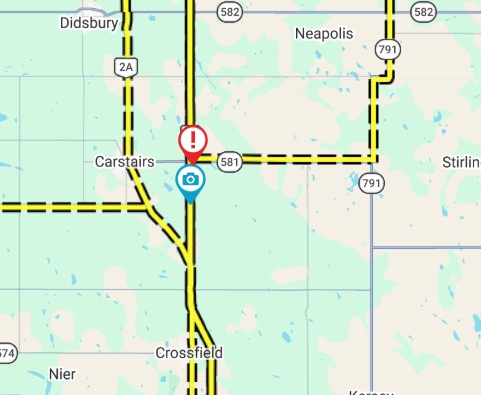 Accident spectaculaire de camion sur la QEII près de Carstairs