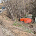 Conducteur de tracteur blessé après avoir chuté d'un talus de deux mètres à Daroca
