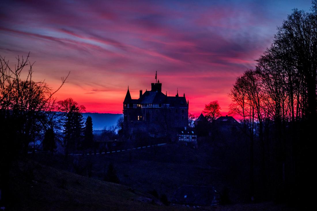 Château Berlepsch au crépuscule